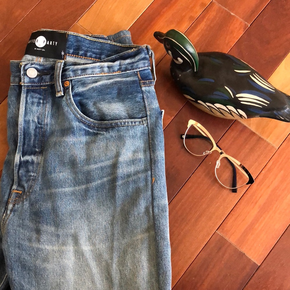 Nasty Gal x Levi’s high rise vintage jeans